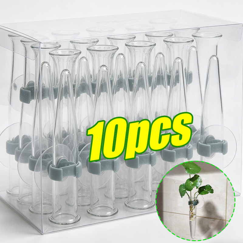 Nutrition & Fitness Class - 11cm Bloemstukken Waterbuizen Plastic Voedingscontainers Zuignap