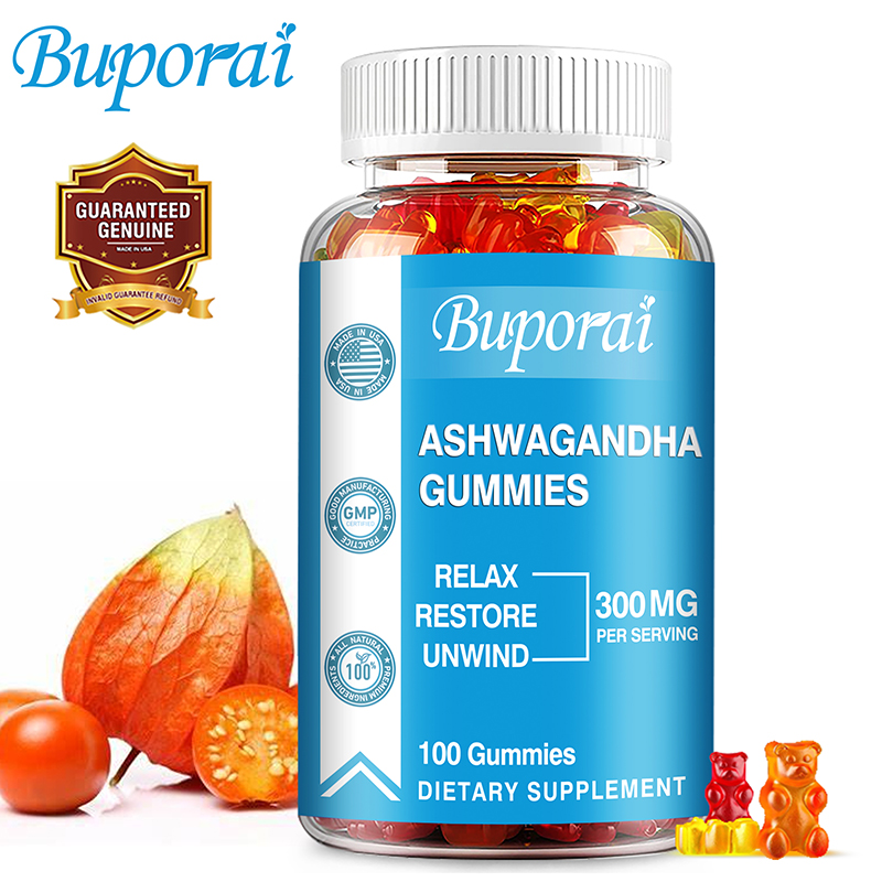 Ashwagandha Extract Root - Ashwagandha Gummies - Reguleert de stemming,