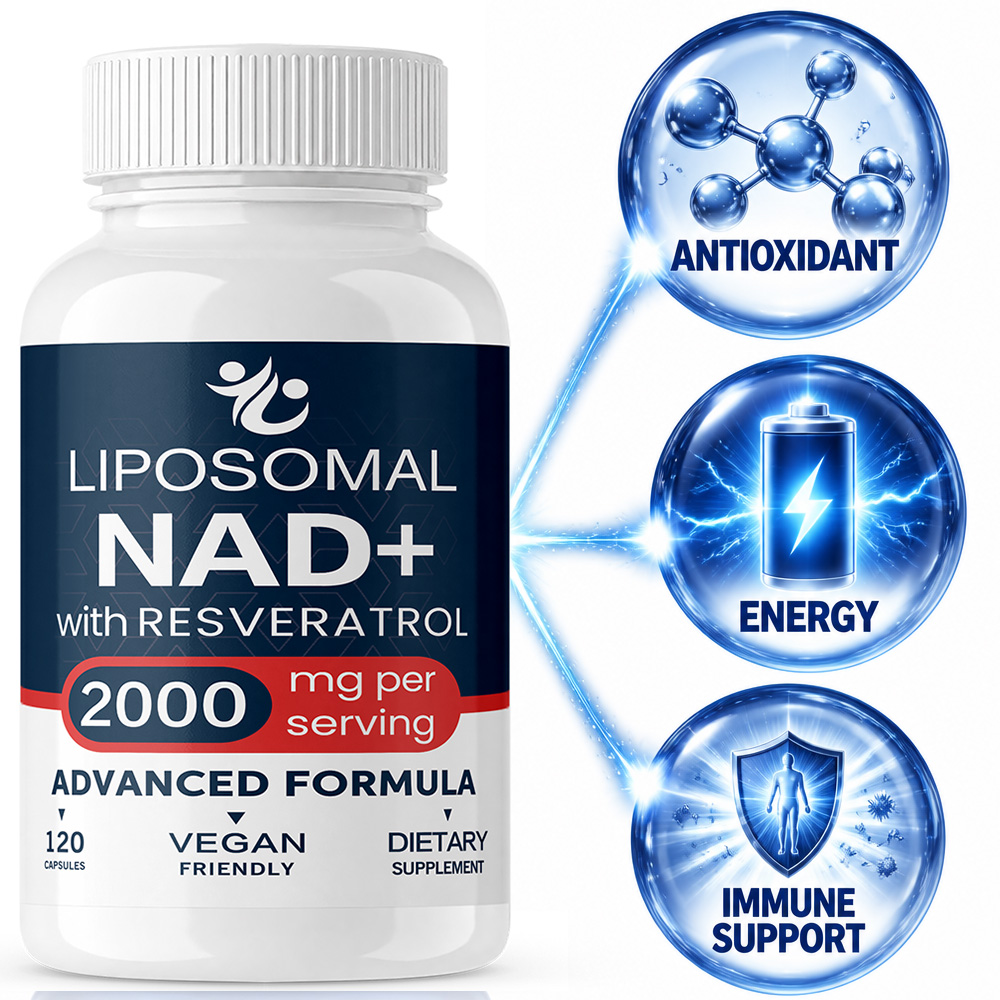 Resveratrol Capsule Anti Aging - Liposomale Nad+ supplement met Trans Resveratrol,