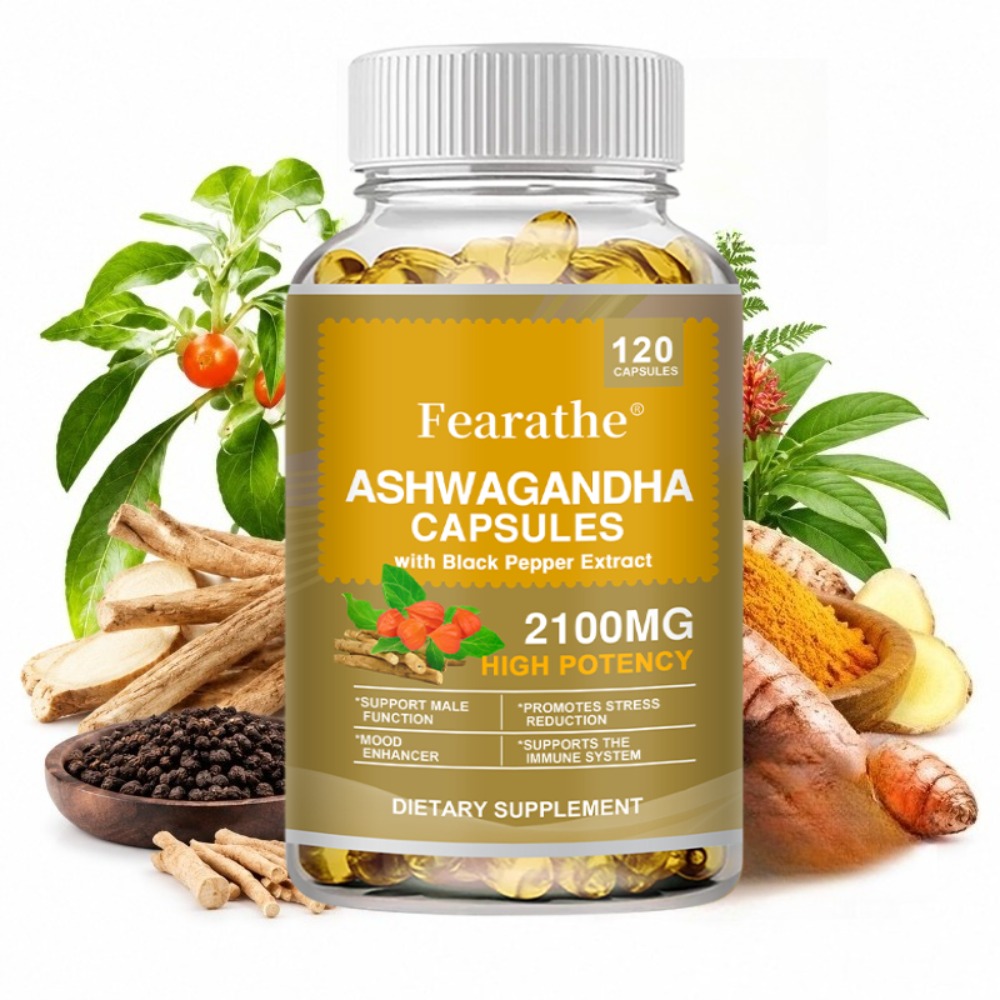 Ashwagandha Extract Root - Ashwagandha 2100mg capsules, met biologisch Ashwagandha-wortel-