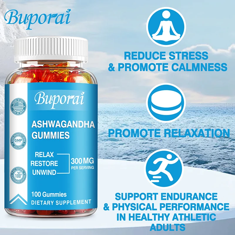 Ashwagandha Extract Root - Ashwagandha Gummies - Verminder stress, verbeter