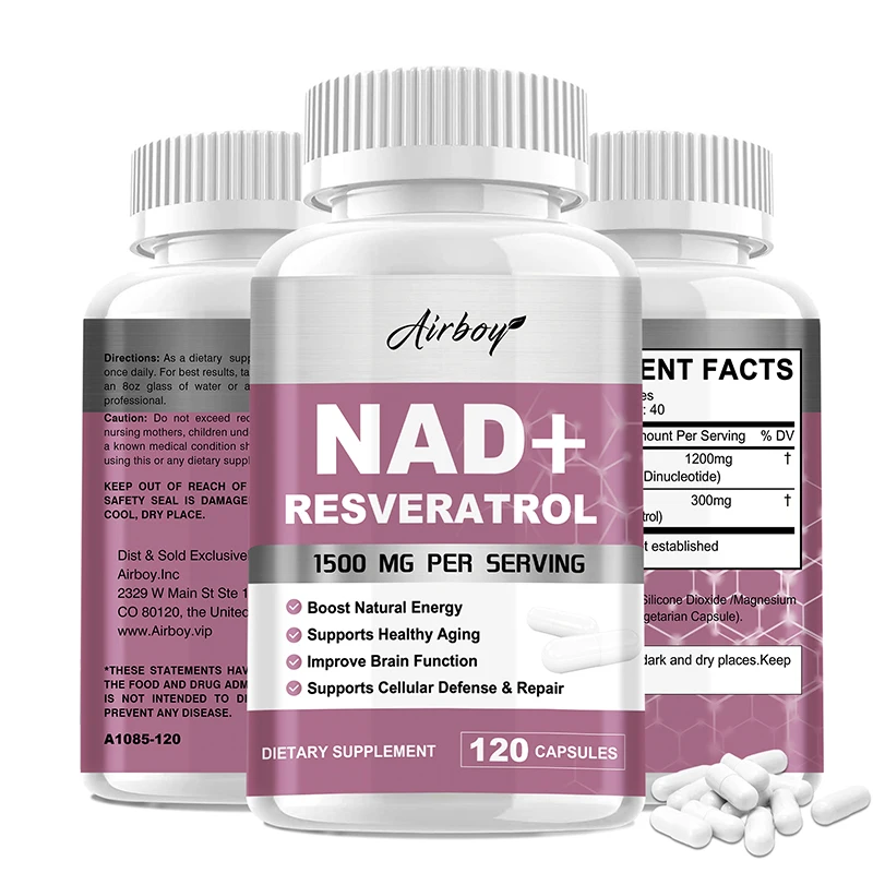 Resveratrol Capsule Anti Aging - NAD+ Resveratrol-supplementen - Natuurlijke energie, anti-aging