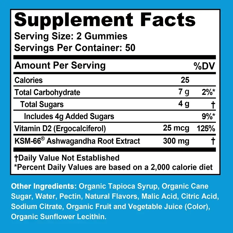 Ashwagandha Gummies - Reguleer - Ashwagandha Extract Root recensie en prijs