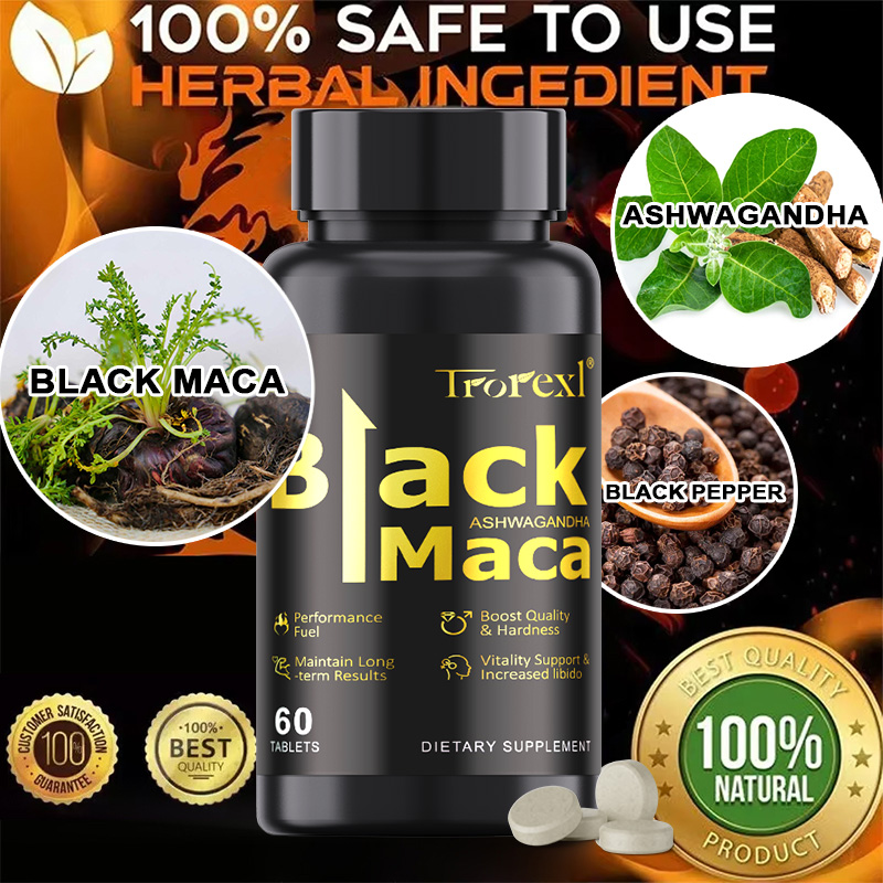 Natuurlijke zwarte Maca-tablet - Ashwagandha Extract Root recensie en prijs