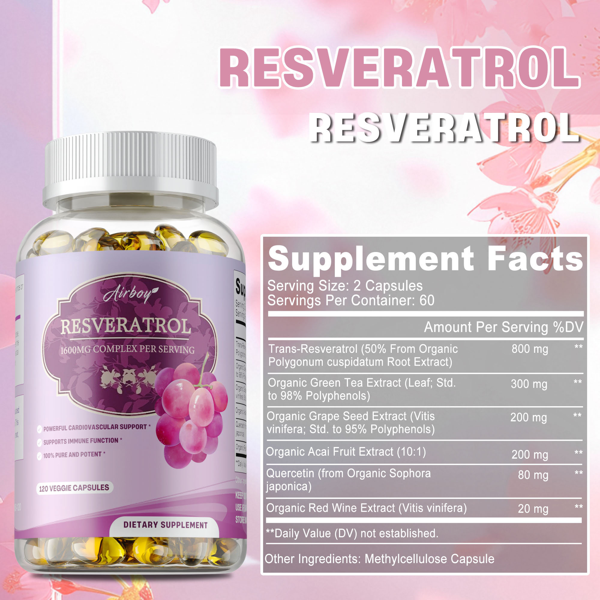 Resveratrolcapsules - Verbeter - Resveratrol Capsule Anti Aging recensie en prijs